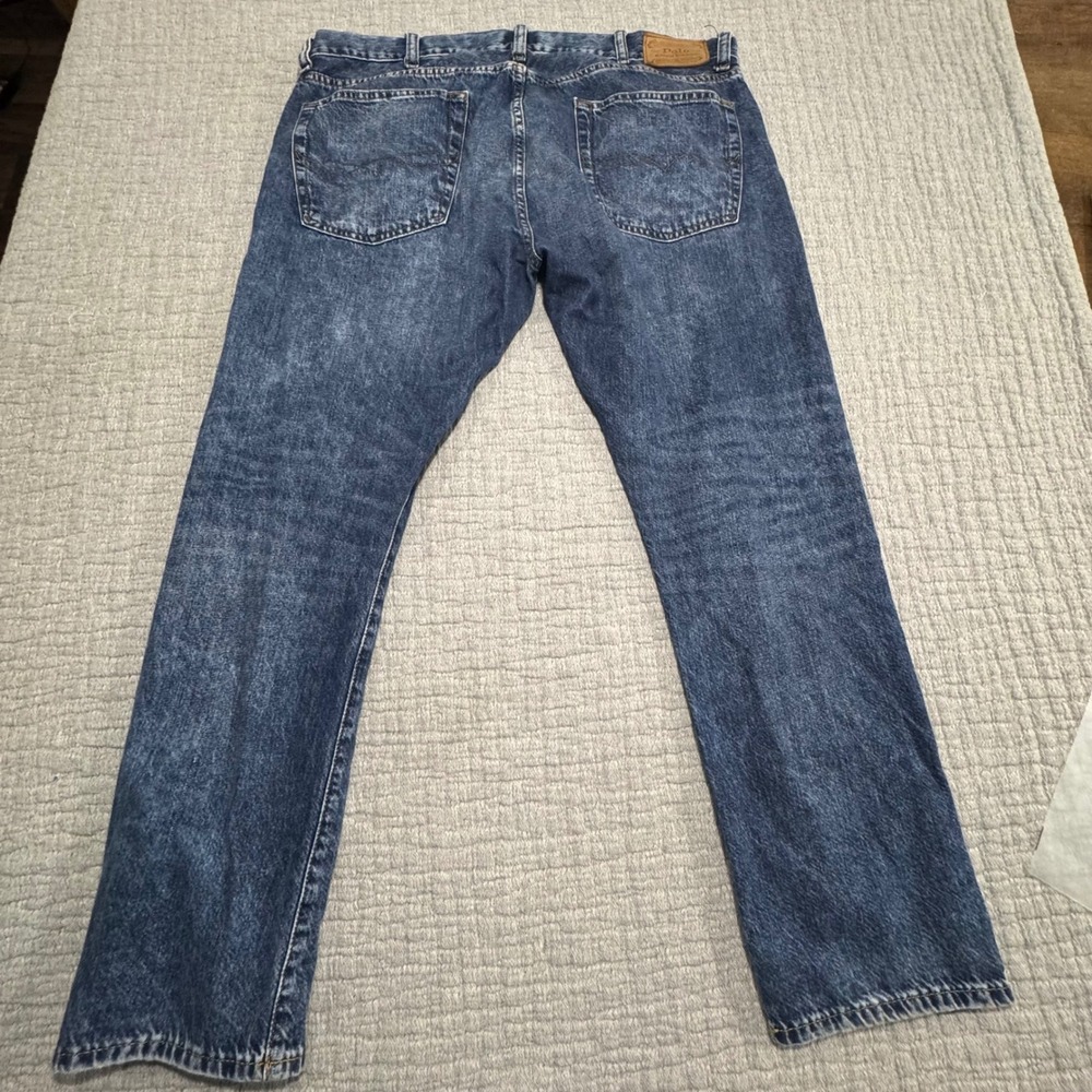 Polo Ralph Lauren Jeans Men's 38x30 The Sullivan Slim Medium Wash Blue Denim